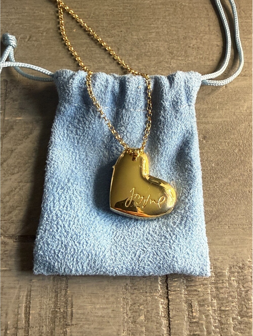 RARE Joyful Heart Foundation Heart Locket Necklace Mariska Hargitay